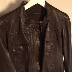 Calvin Klein real leather jacket